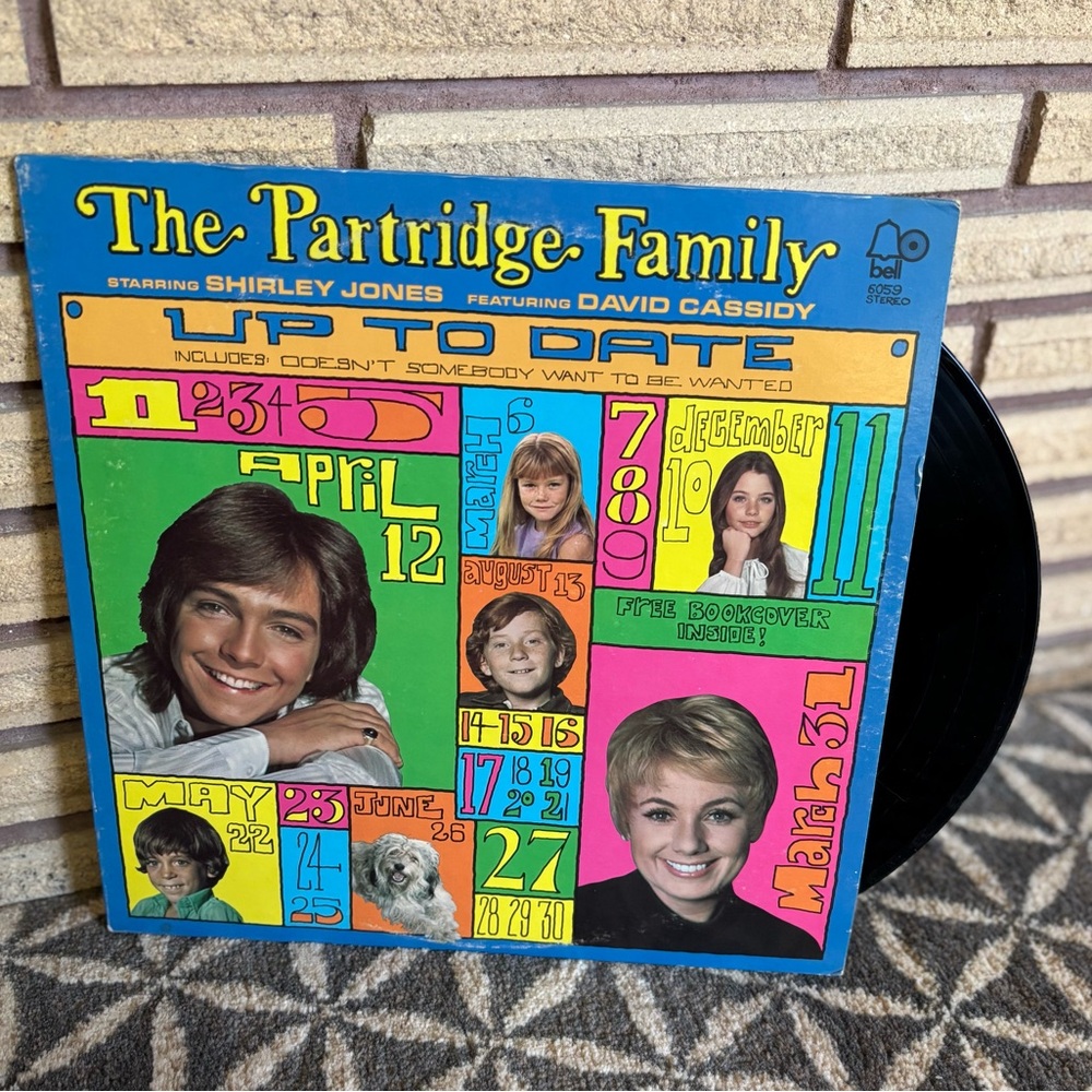 70's "The Partridge Family Up to Date" Record - 70's TV Show Album - TV Music